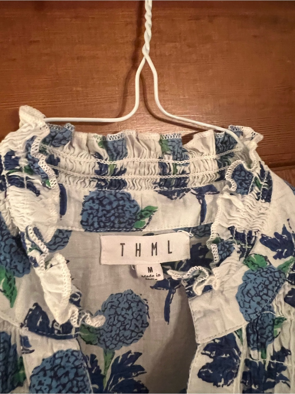 THML  Blue floral blouse